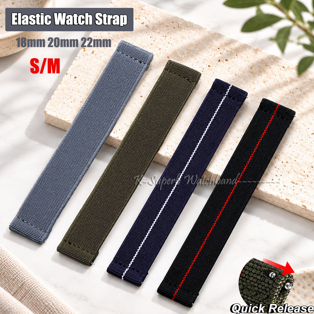S/M Elastic Watch Strap for 60 - Parachute Strap Elastic recension och pris