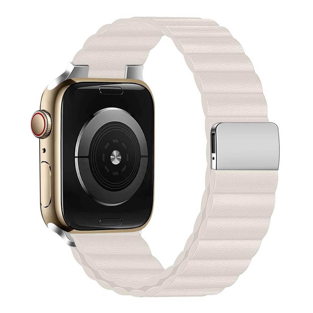 Leather Band For Apple watch s - Milanese Loop Magnetic recension och pris